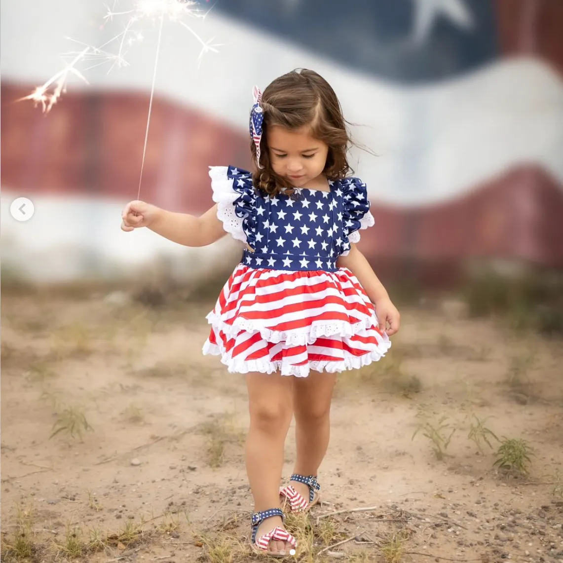 Patriotic Hazel Sandal