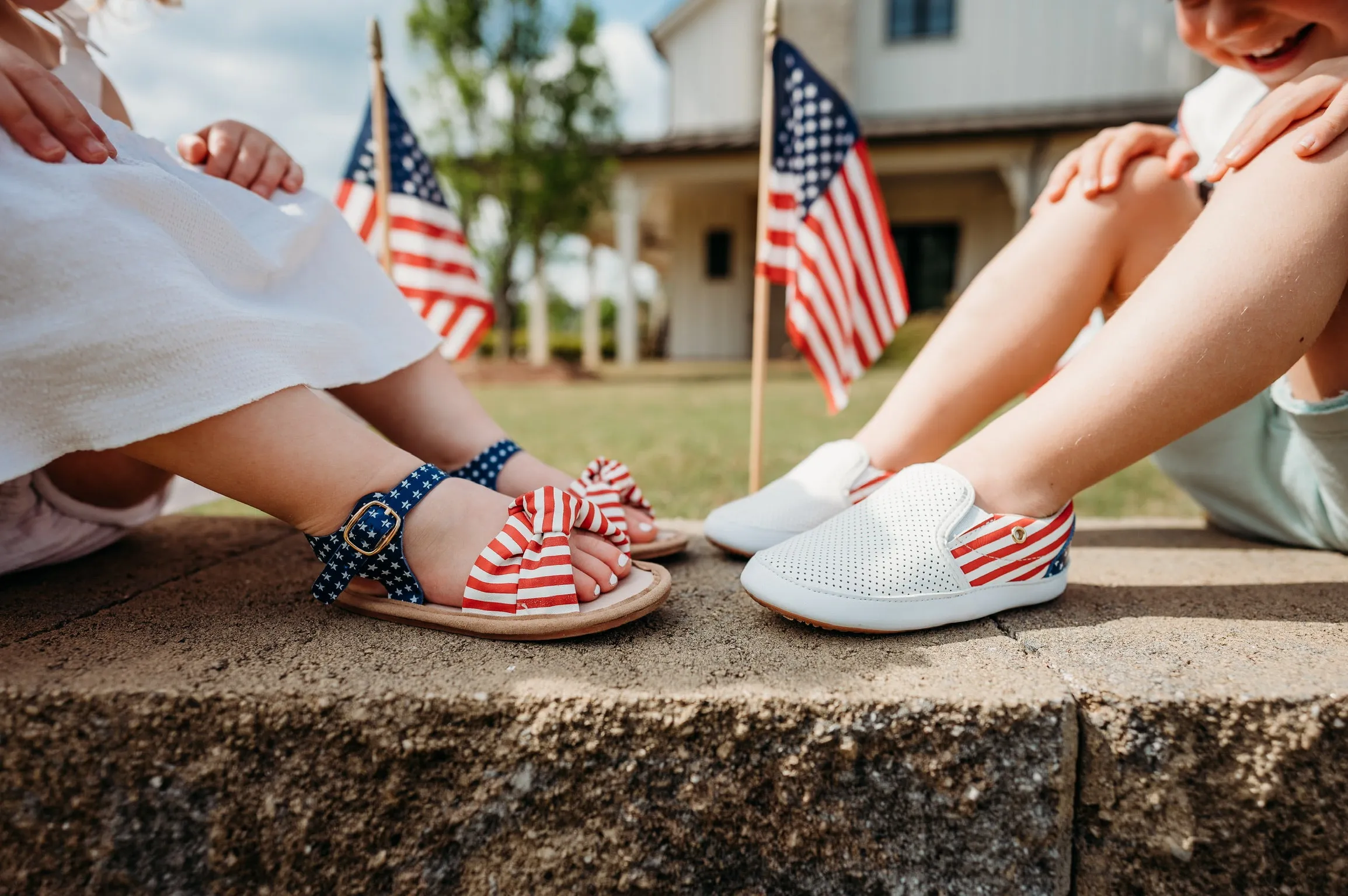 Patriotic Hazel Sandal