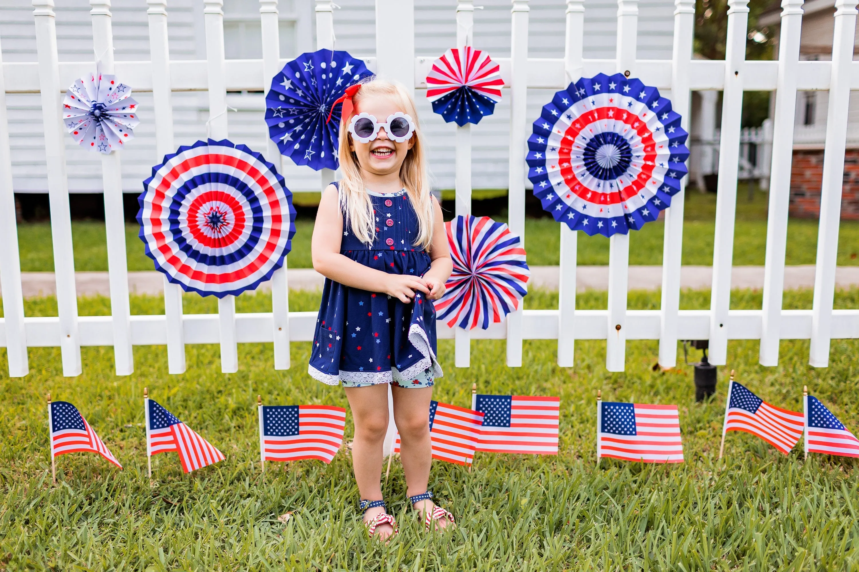 Patriotic Hazel Sandal