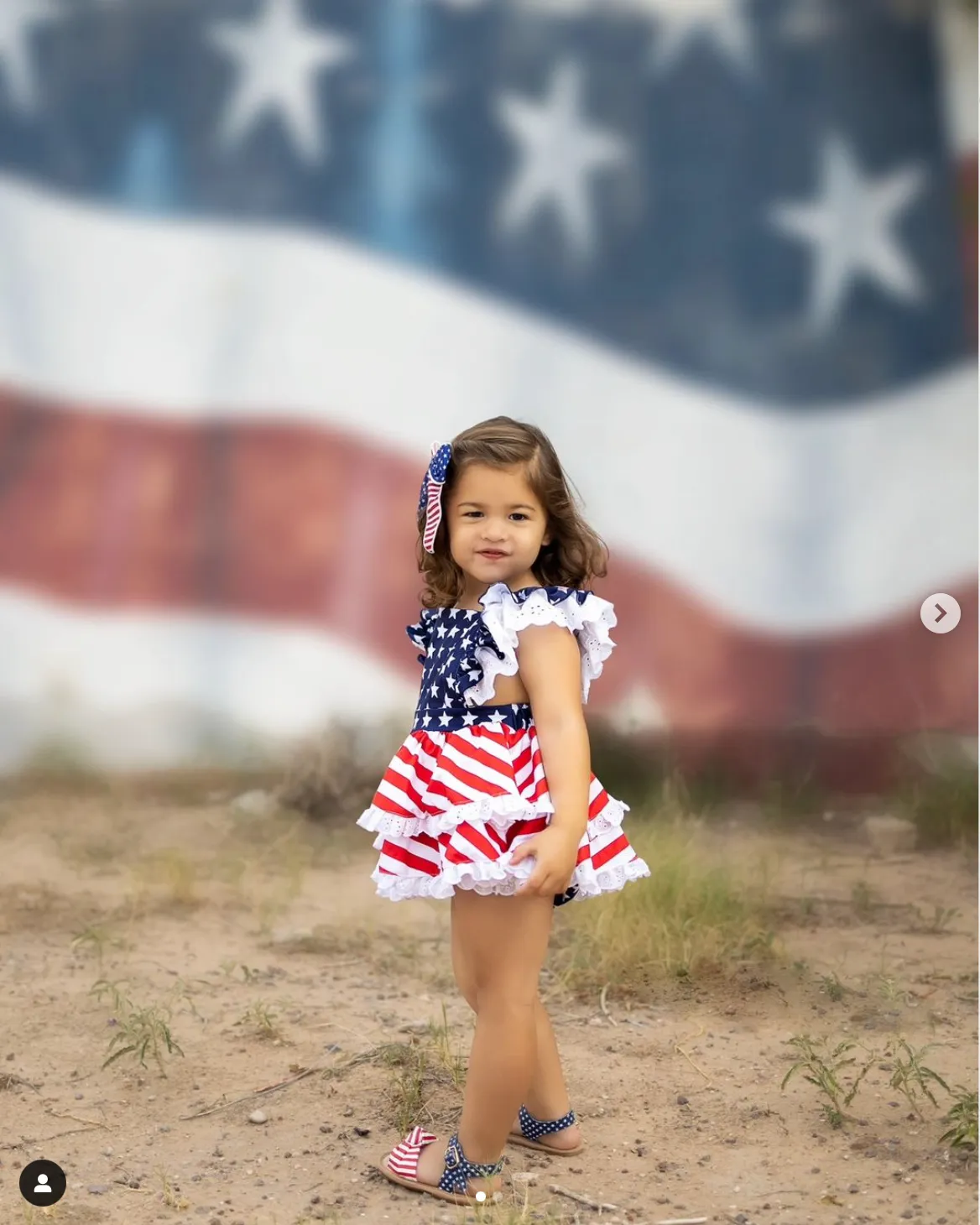 Patriotic Hazel Sandal