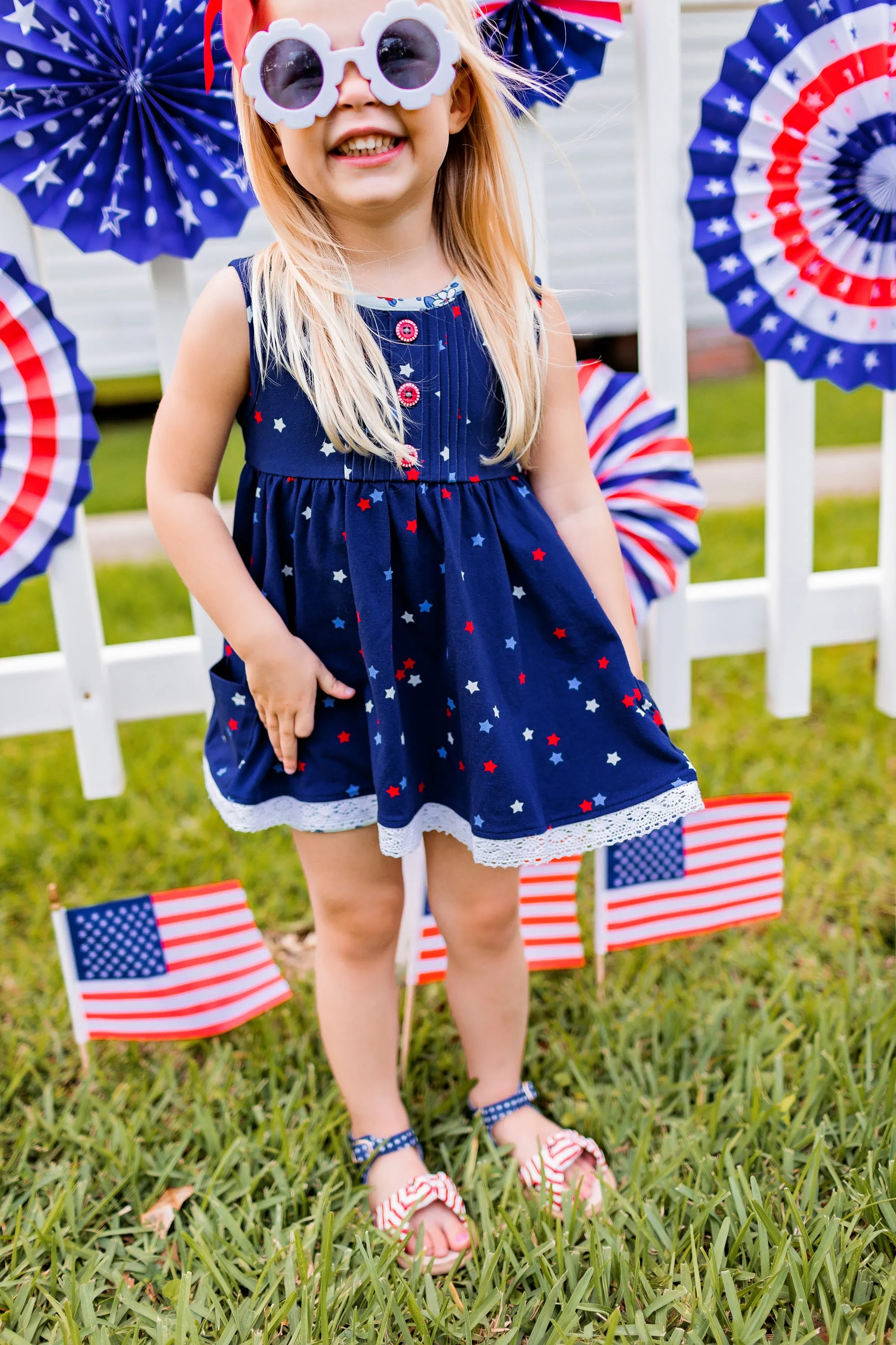 Patriotic Hazel Sandal