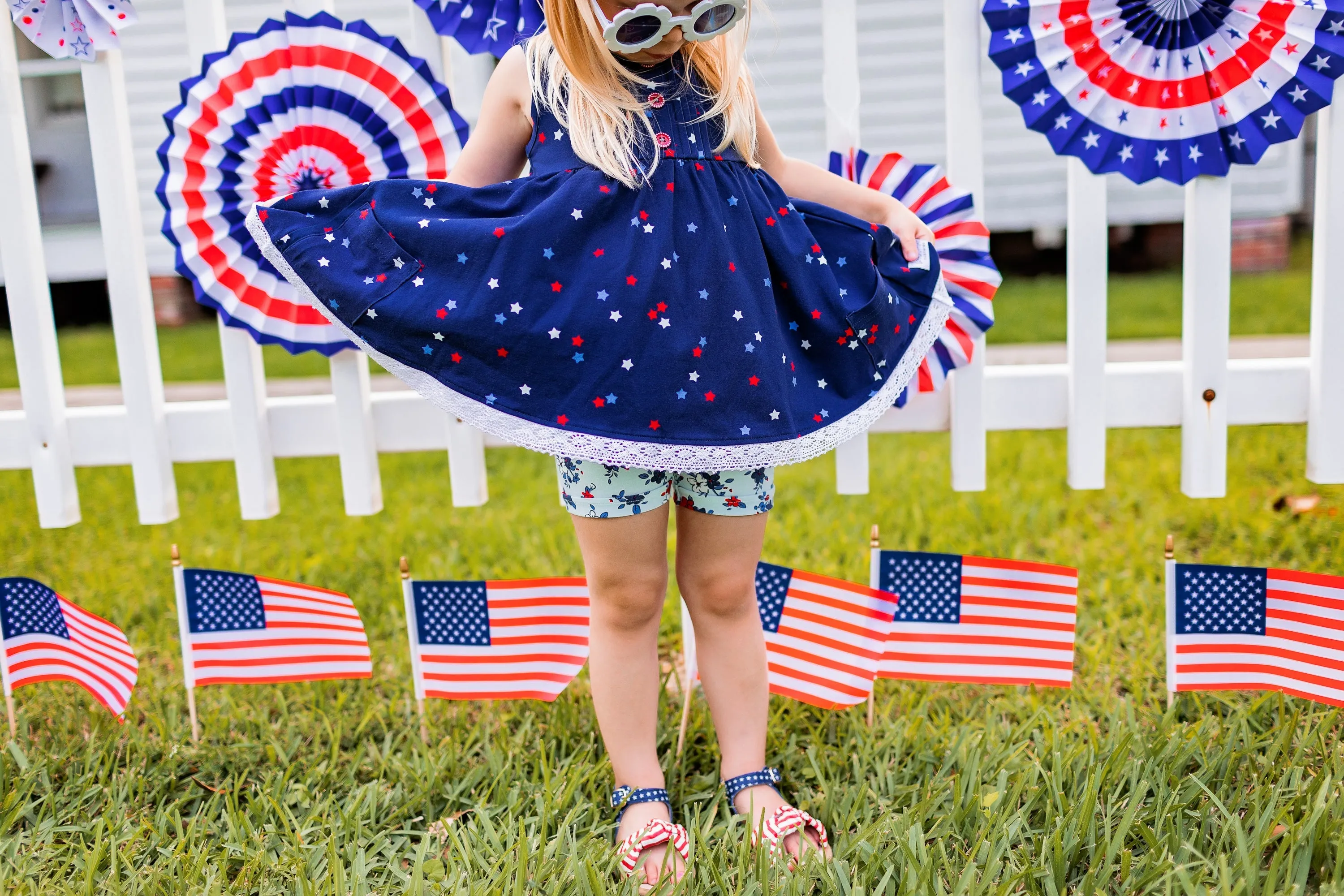 Patriotic Hazel Sandal