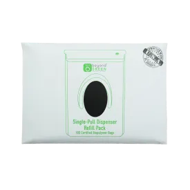 Plant-Based Dog Poop Bags Refill for Single-Pull Park Dispenser - 100 Bags