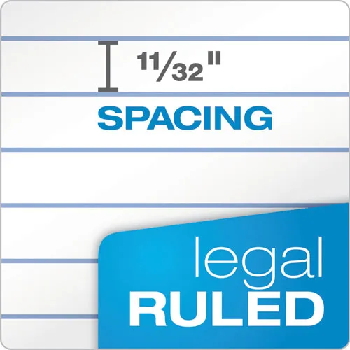 "the Legal Pad" Perforated Pads, Wide-legal Rule, 8.5 X 11.75, White, 50 Sheets