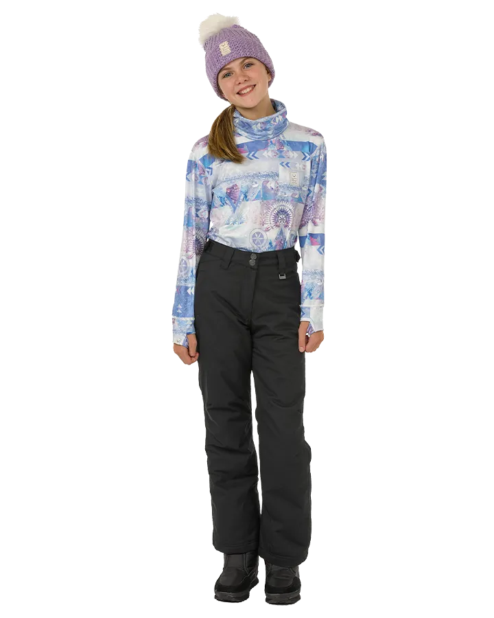 Rojo BF4EVA Girl's Snow Pant - True Black - 2023