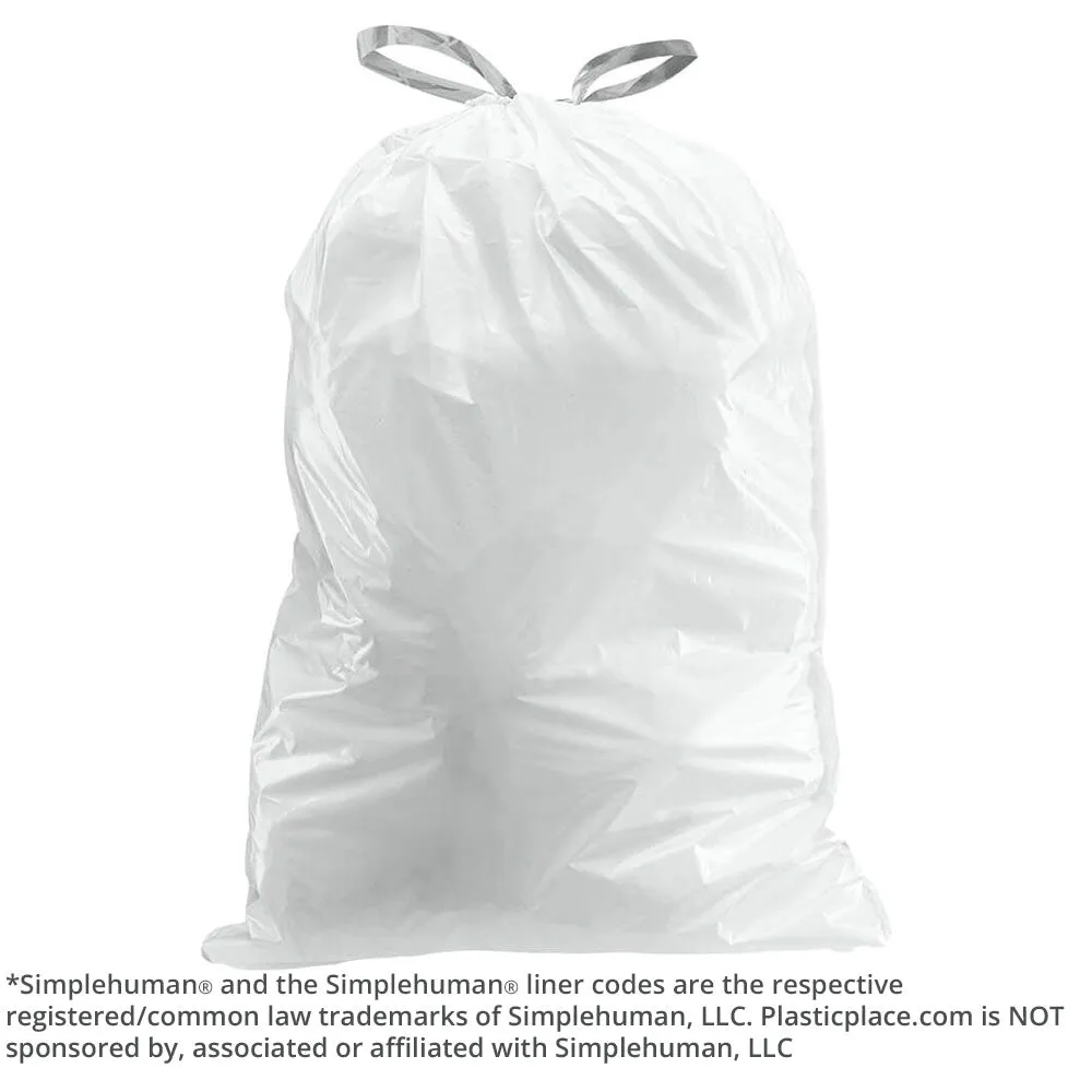 Sample of - 13-17 Gallon Simplehuman Compatible Trash Bags Code Q