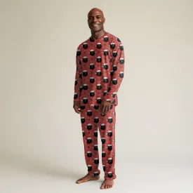 Santa Claus Is A Black Man Men's Pajama Set