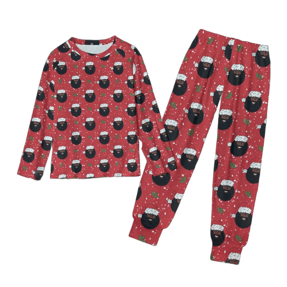 Santa Claus Is A Black Man Men's Pajama Set