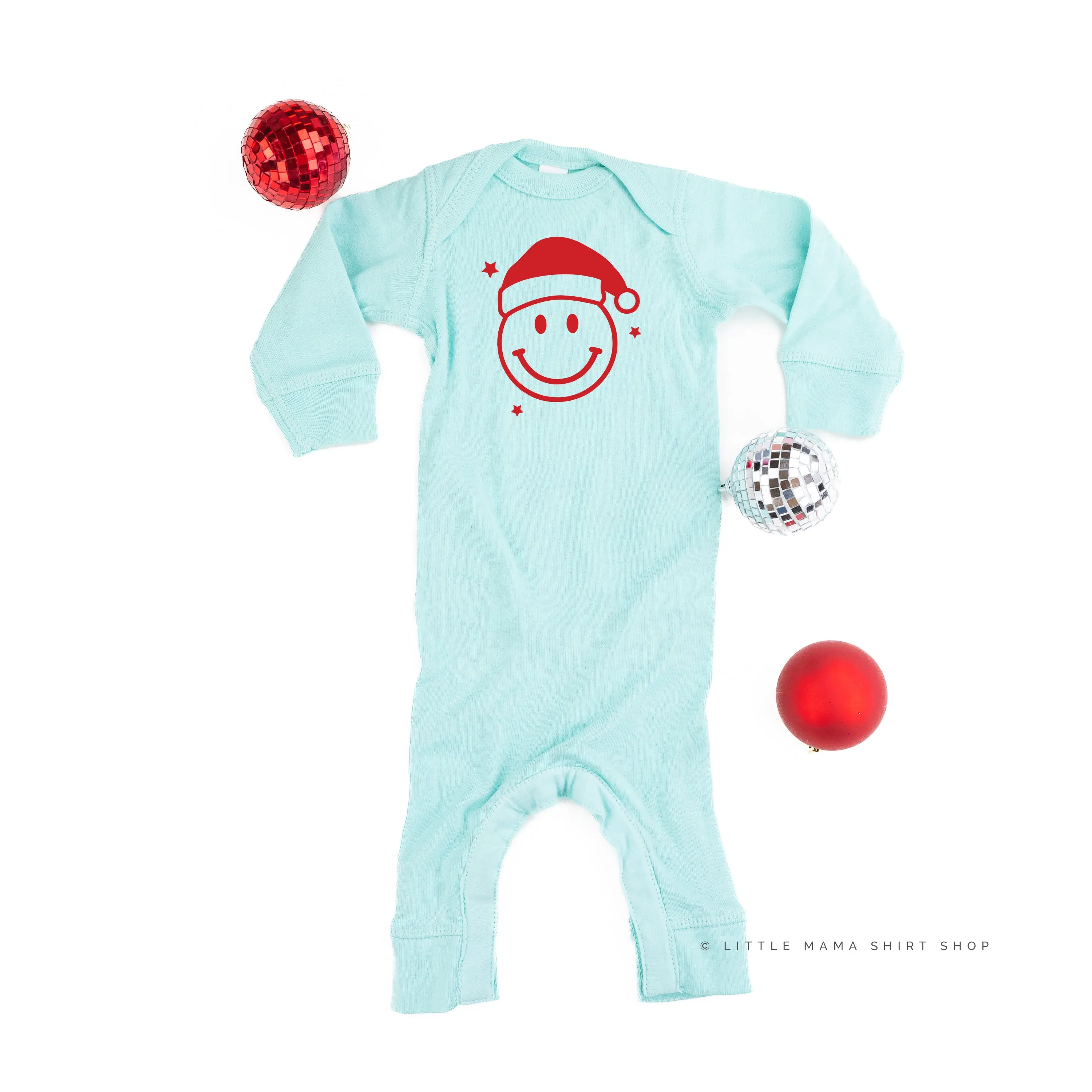 Santa Hat - Smiley Face - Baby Sleeper