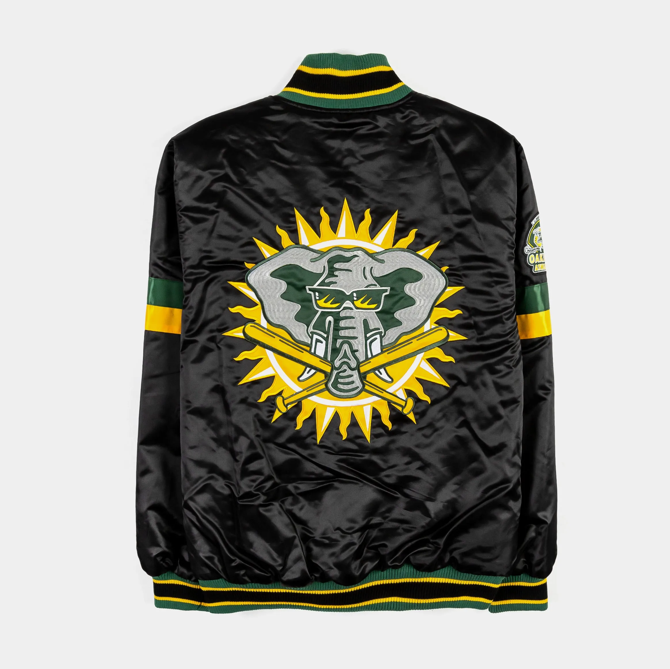 Shoe Palace Exclusive Oakland A's Home Game Varsity Mens Jacket (Black/Green)