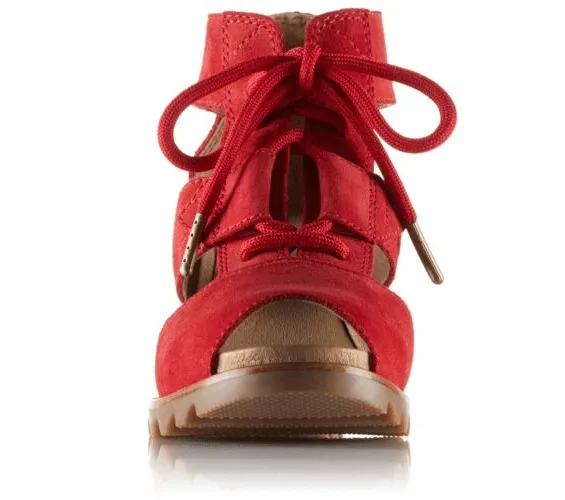 SOREL - Joanie Lace Suede Bright Red