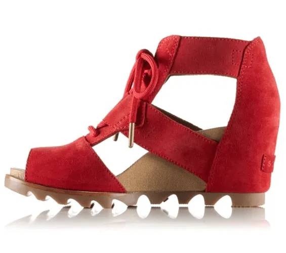 SOREL - Joanie Lace Suede Bright Red