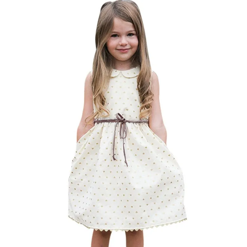 Summer Toddler Kids Baby Girls Dress Sleeveless Cute Princess Party Pageant Dresses