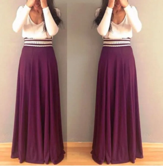 TALL WAIST PURPLE SEXY SKIRTS