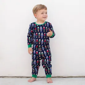 The Royal Standard - Sz 6  Kid's Nutcracker March Long Sleeve PJ's Navy/Multi