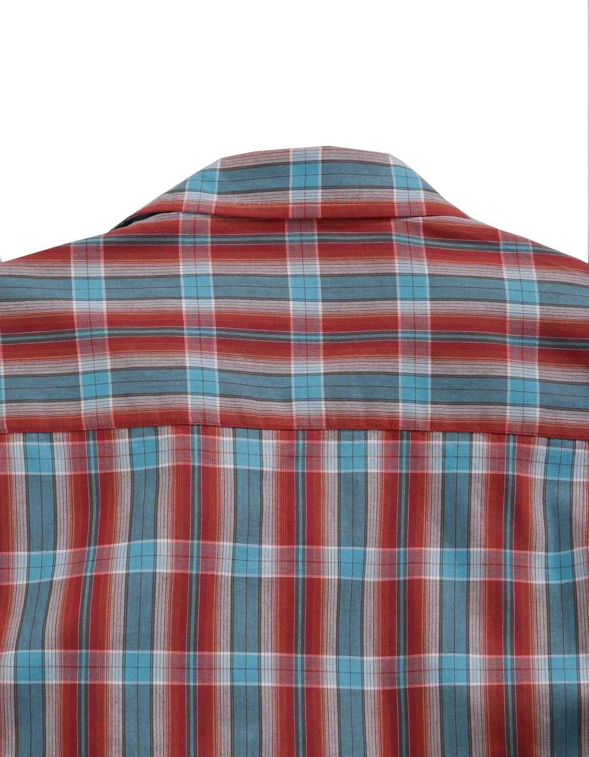 Tin Haul Mens Red/Blue 100% Cotton Highway Plaid L/S Shirt