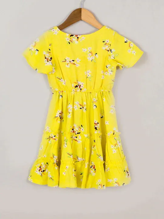 Yellow Floral Dress