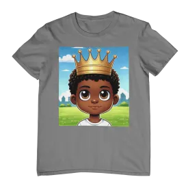 Youth - Young King Midweight T-Shirt (African American / Black Boy)